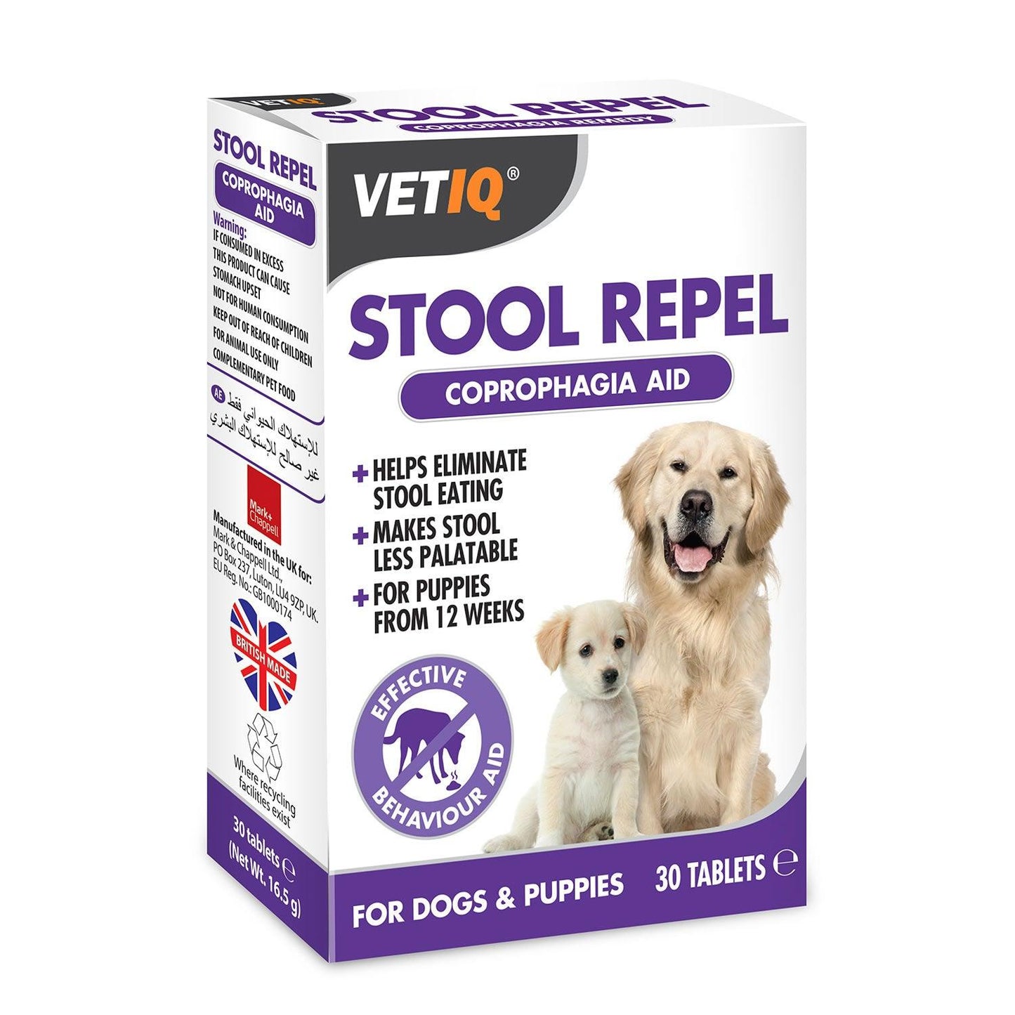 Vetiq Stool Repel Tablets For Dogs & Puppies 30 Pack - Ormskirk Pets