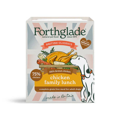 FORTHGLADE ADULT DOG BRITISH CLASSICS COMPLETE GRAIN
FREE CHICKEN SUNDAY LUNCH 18X395G