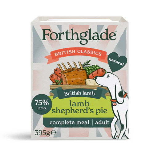 FORTHGLADE ADULT DOG BRITISH CLASSICS COMPLETE GRAIN
FREE LAMB SHEPHERD'S PIE 18X395G