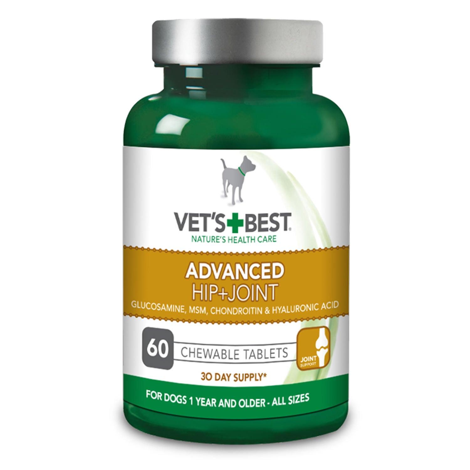 Vets Best Advanced Hip & Joint Tablets For Dogs 60 Tablets - Ormskirk Pets