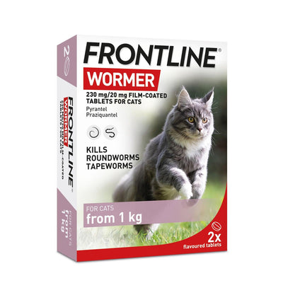 Frontline Wormer Tablets For Cats 2 Pack - Ormskirk Pets