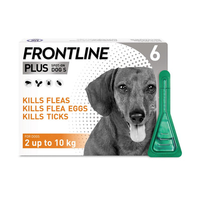 Frontline Plus Spot On For Small Dogs 2-10Kg 6 Pipettes - Ormskirk Pets