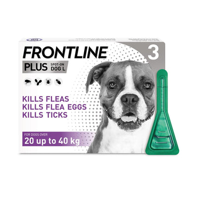 Frontline Plus Spot On For Large Dogs 20-40Kg 3 Pipettes - Ormskirk Pets