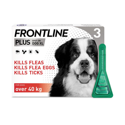 Frontline Plus Spot On For Extra Large Dogs Over 40Kg 3 Pipettes - Ormskirk Pets