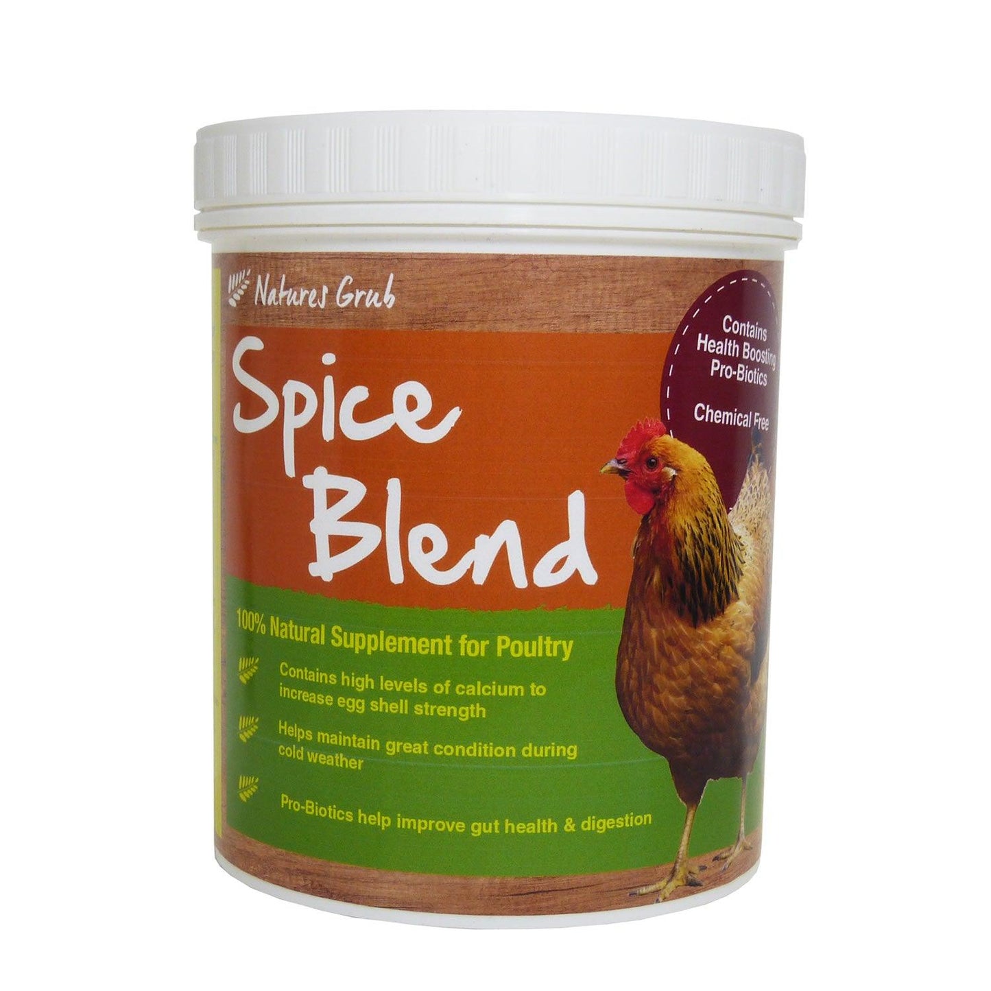 NATURES GRUB POULTRY SPICE WITH PROBIOTICS - Ormskirk Pets