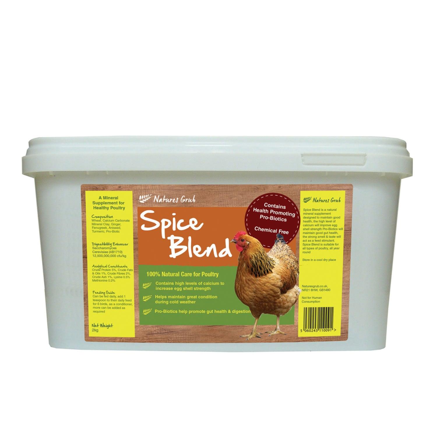 NATURES GRUB POULTRY SPICE WITH PROBIOTICS - Ormskirk Pets