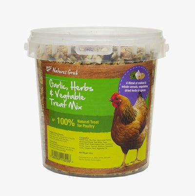 Natures Grub Garlic Herbs & Vegetable Treat Mix 600g - Ormskirk Pets