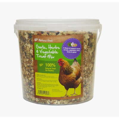 Natures Grub Garlic Herbs & Vegetable Treat Mix 1.2kg - Ormskirk Pets