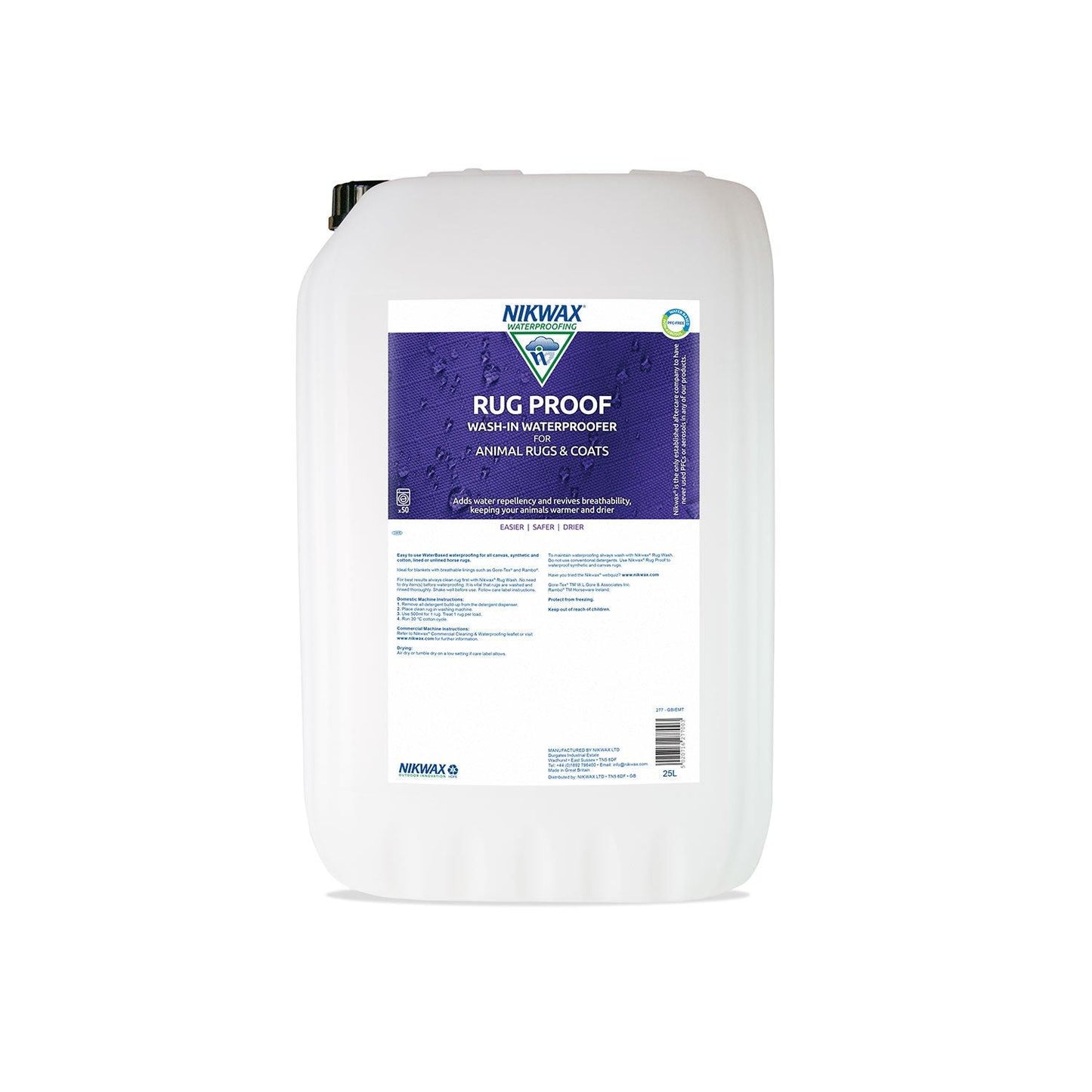 NIKWAX RUG PROOF 25 LT - Ormskirk Pets