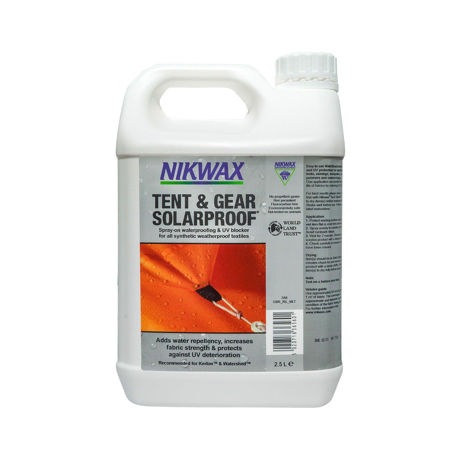 Nikwax Tent & Gear Solarproof 2.5ltr - Ormskirk Pets