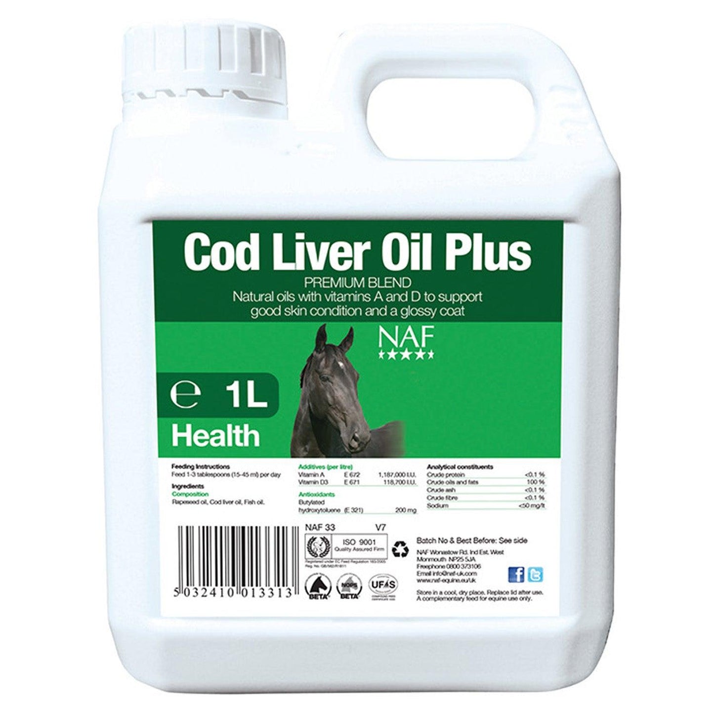 NAF Cod Liver Oil Plus 1Ltr - Ormskirk Pets