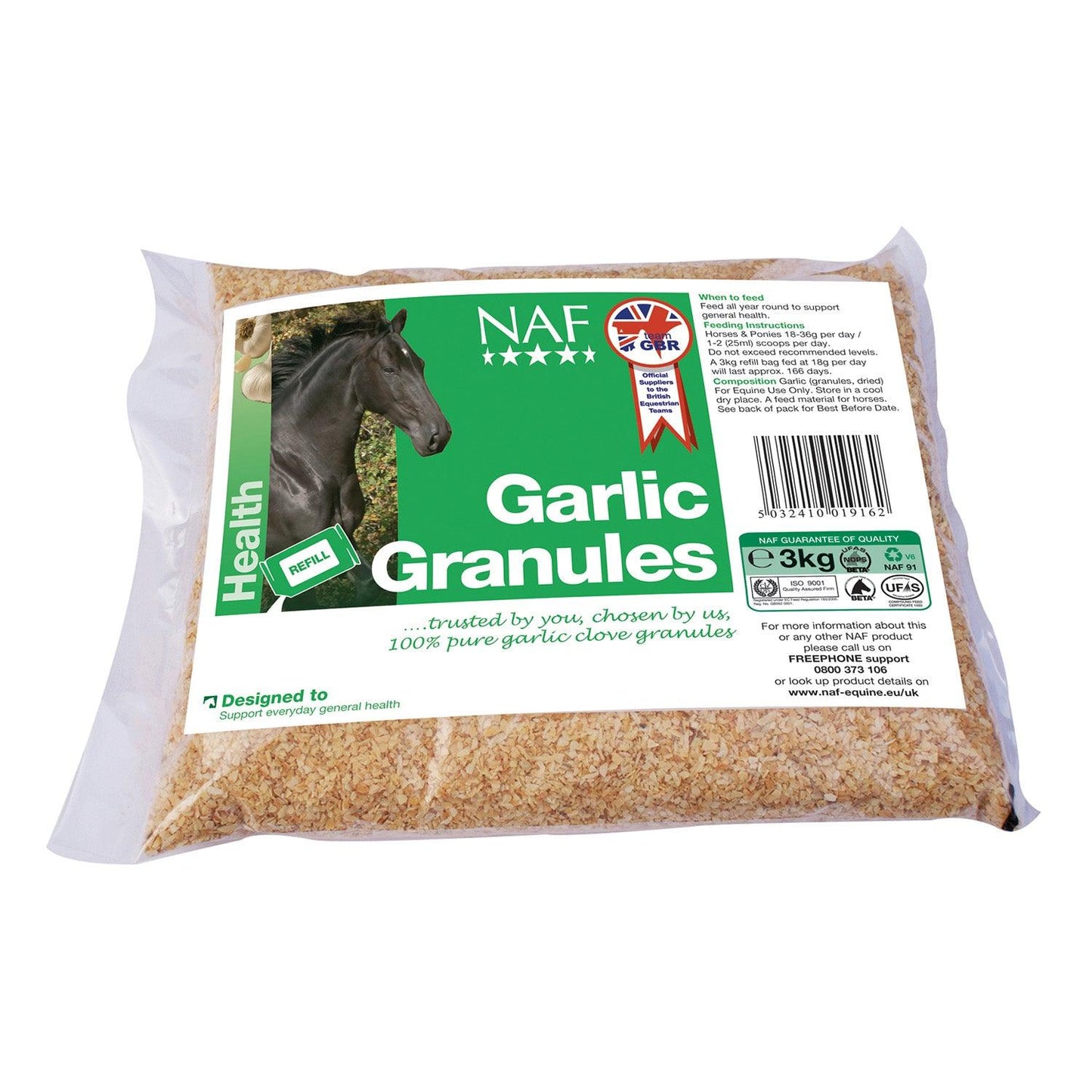 NAF Garlic Granules 3Kg Refill Bag - Ormskirk Pets