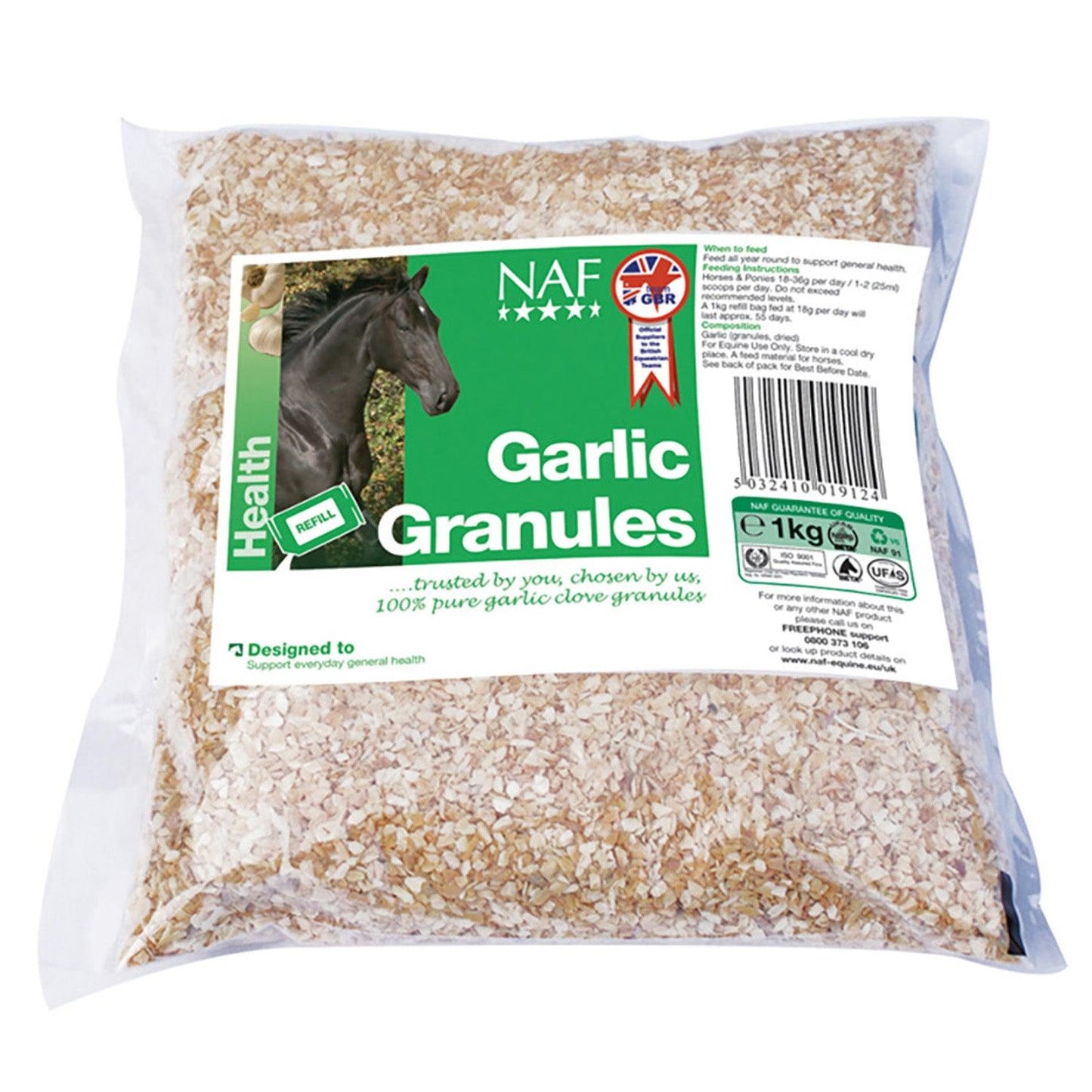 NAF Garlic Granules 1Kg Refill Bag - Ormskirk Pets