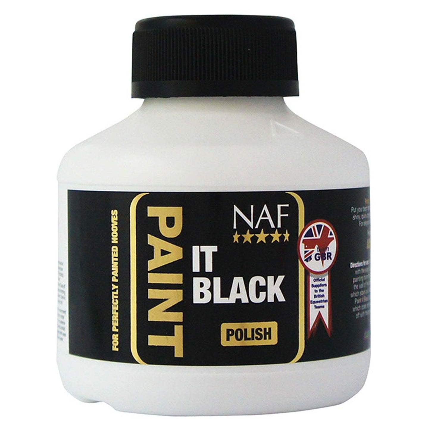 Naf Paint It Black Hoof Polish 250ml - Ormskirk Pets