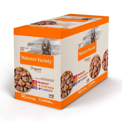 Natures Variety Pouches Original Pate Multipack 8 x 300g - Ormskirk Pets