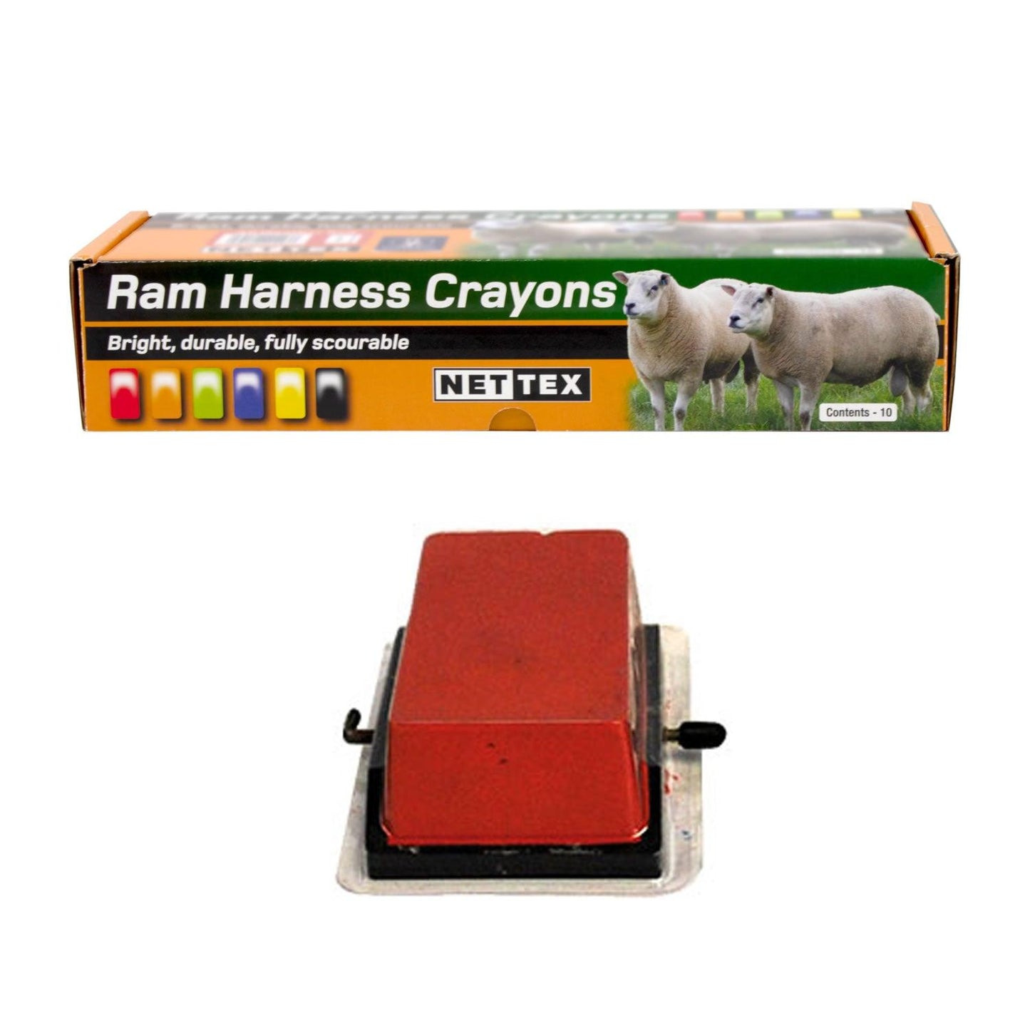 Nettex All Weather Crayons 10 Pack Red - Ormskirk Pets