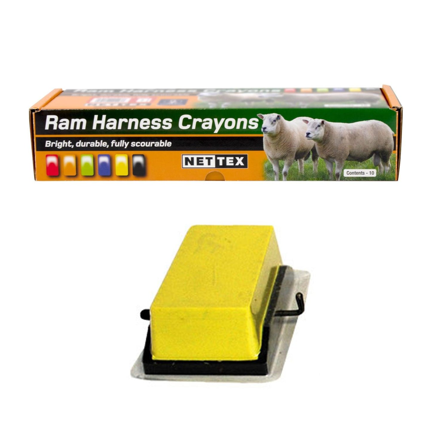 Nettex All Weather Crayons 10 Pack Yellow - Ormskirk Pets