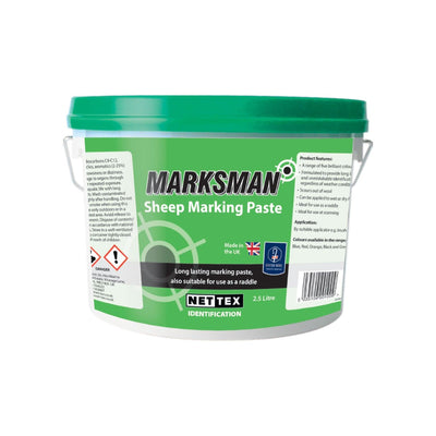 Nettex Marksman Sheep Marking Paste 2.5ltrx4 Pack Green - Ormskirk Pets