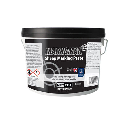 Nettex Marksman Sheep Marking Paste 2.5ltrx4 Pack Black - Ormskirk Pets