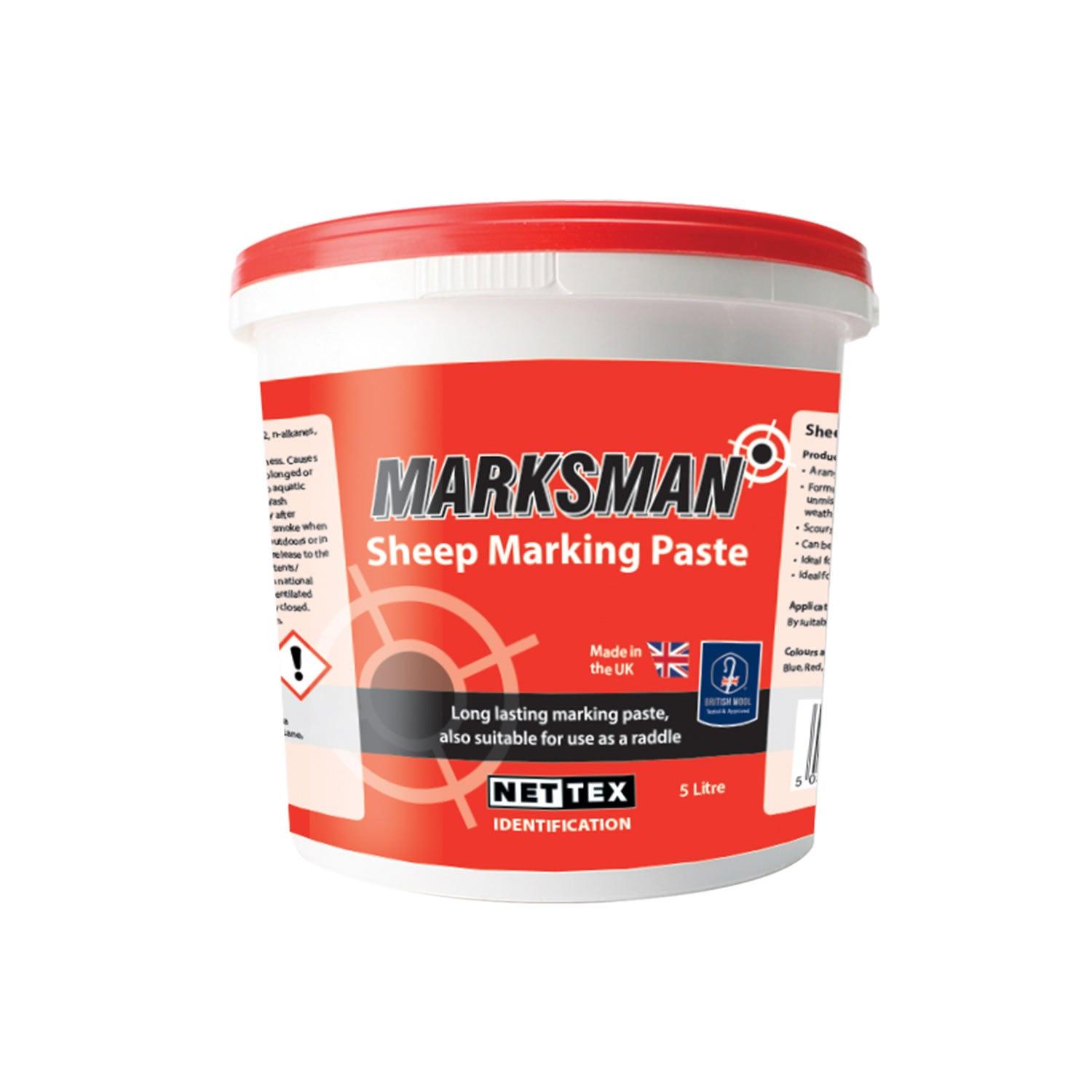 Nettex Marksman Sheep Marking Paste 5ltrx4 Pack Red - Ormskirk Pets