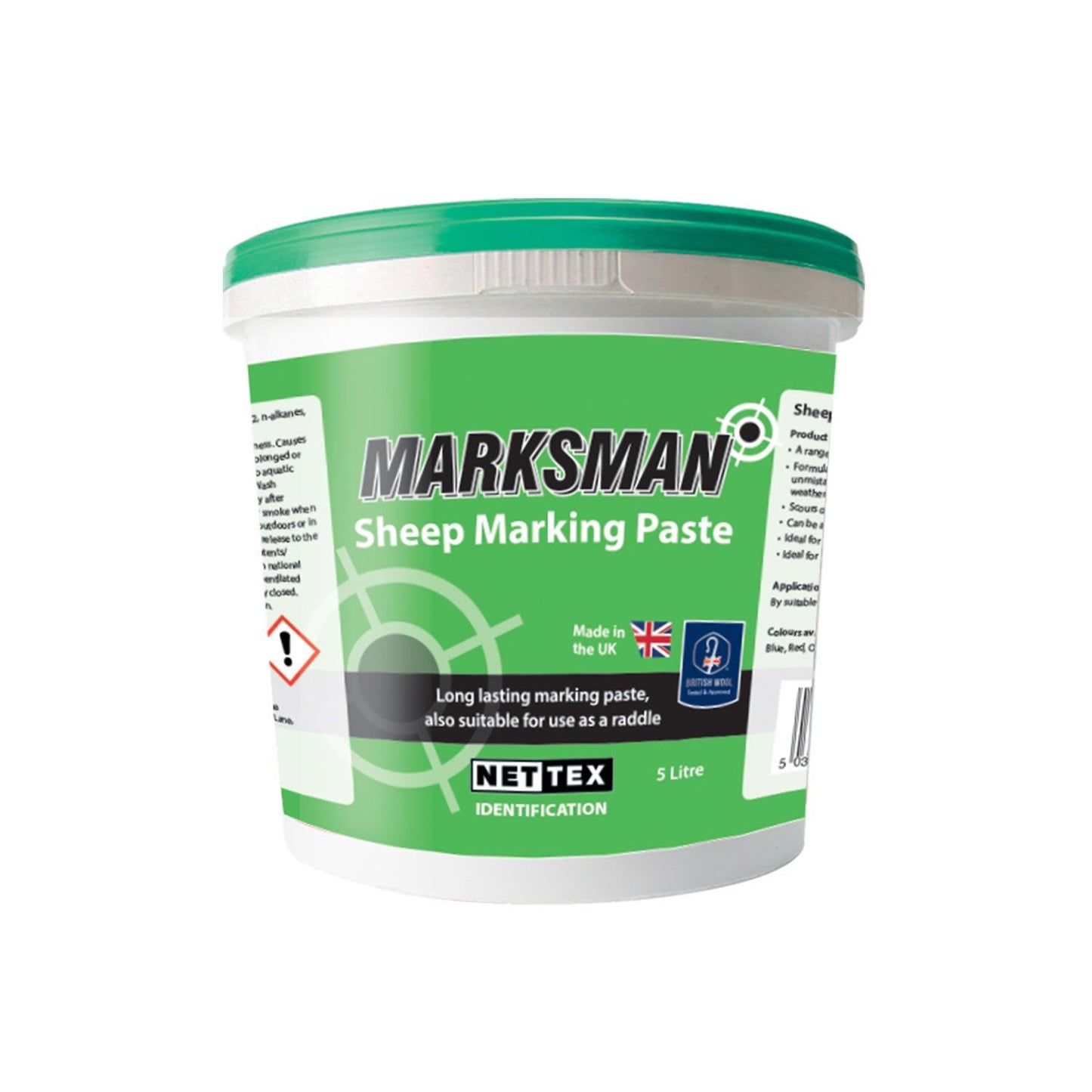 Nettex Marksman Sheep Marking Paste 5ltrx4 Pack Green - Ormskirk Pets