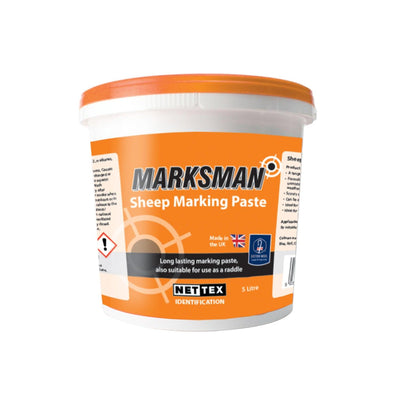 Nettex Marksman Sheep Marking Paste 5ltrx4 Pack Orange - Ormskirk Pets