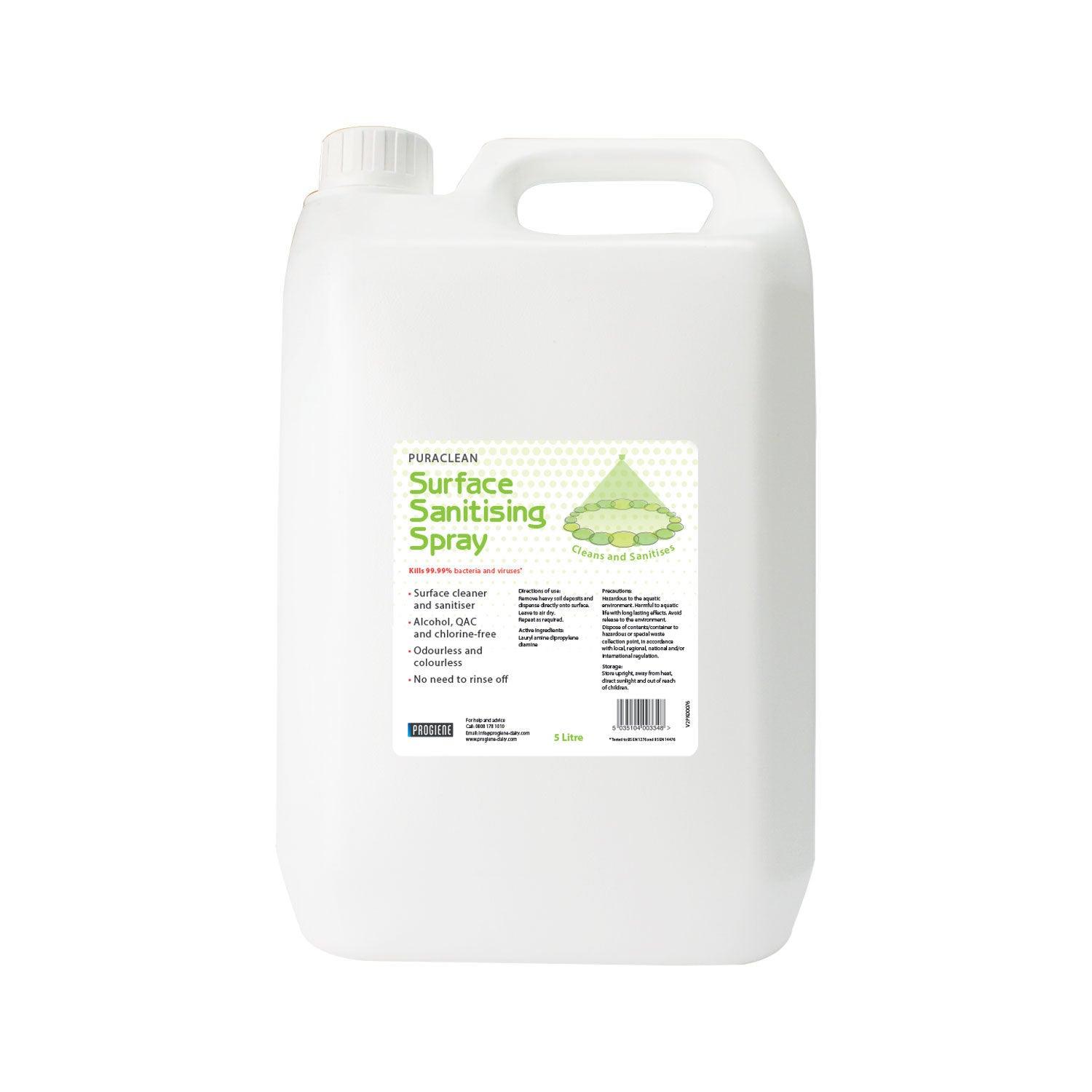 Nettex Puraclean Surface Sanitising Spray 5ltr - Ormskirk Pets