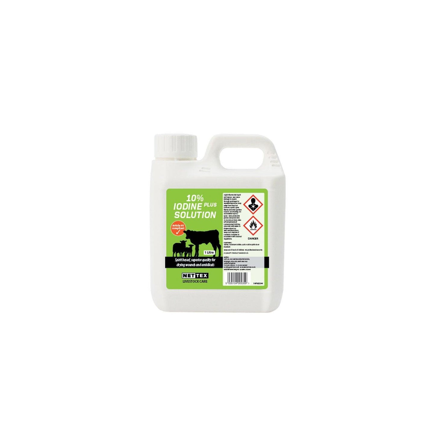 Nettex Iodine 10% Plus Solution 1ltrx6 Pack - Ormskirk Pets