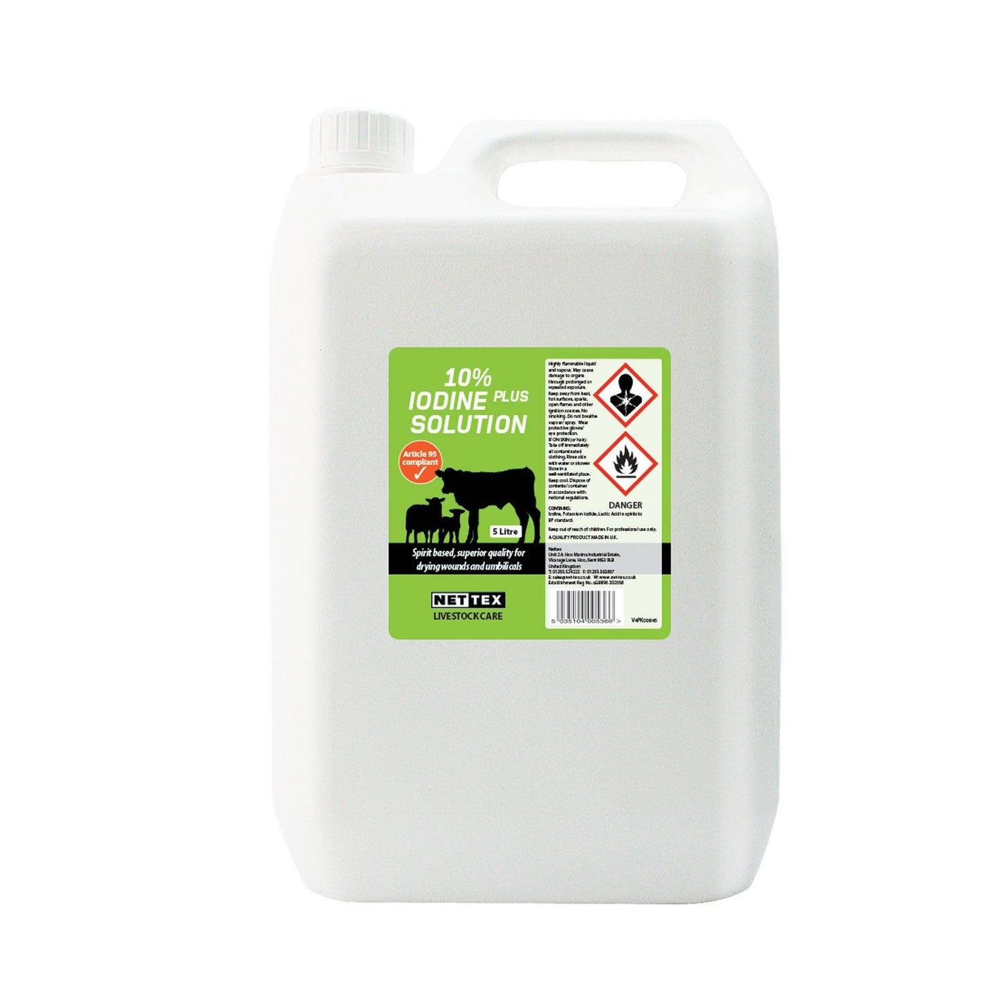 NETTEX IODINE 10% PLUS SOLUTION - Ormskirk Pets