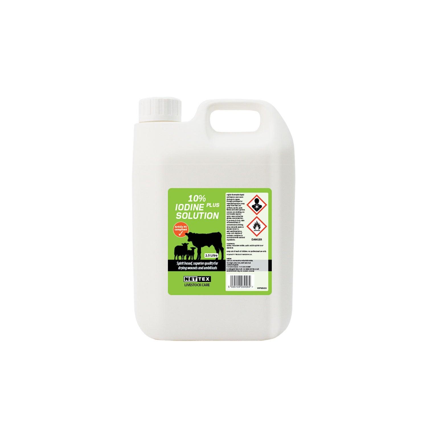 NETTEX IODINE 10% PLUS SOLUTION - Ormskirk Pets