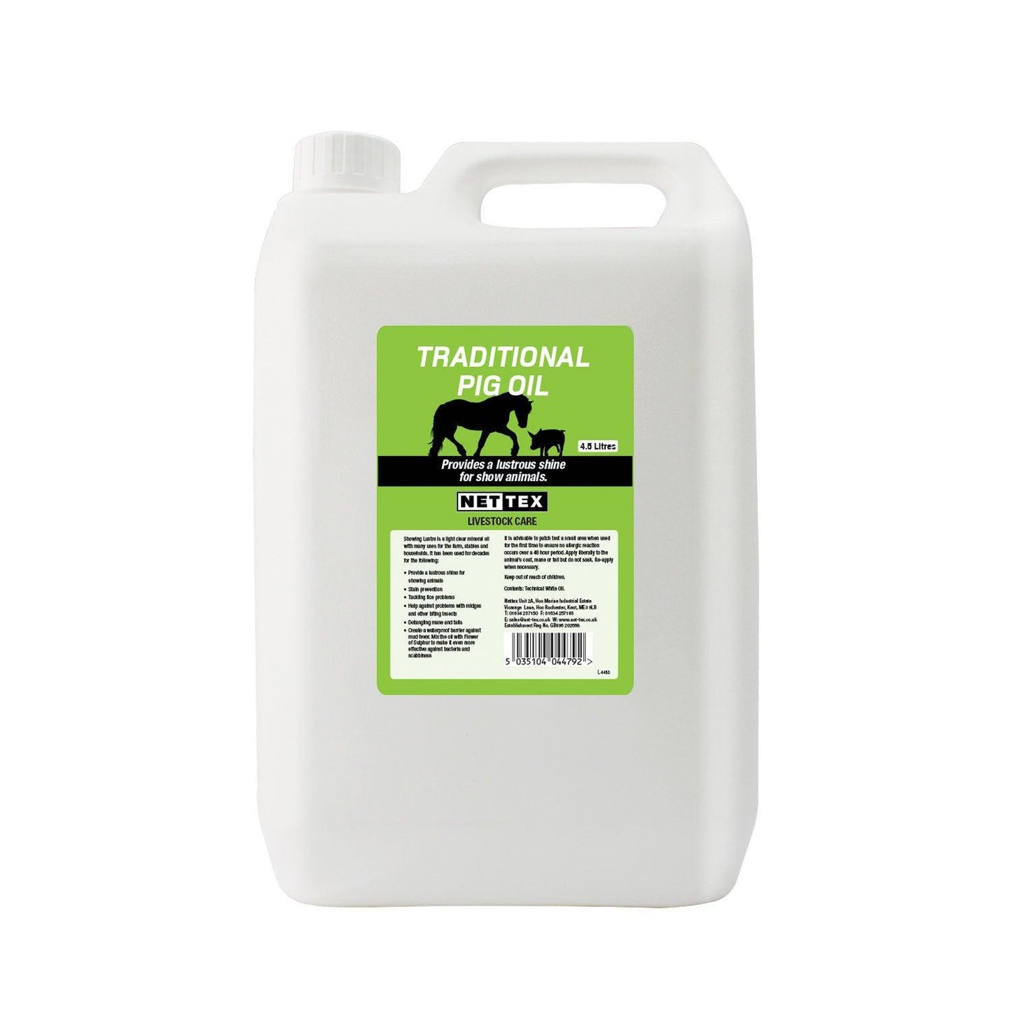 Nettex Traditional Pig Oil 4x4.5ltr - Ormskirk Pets