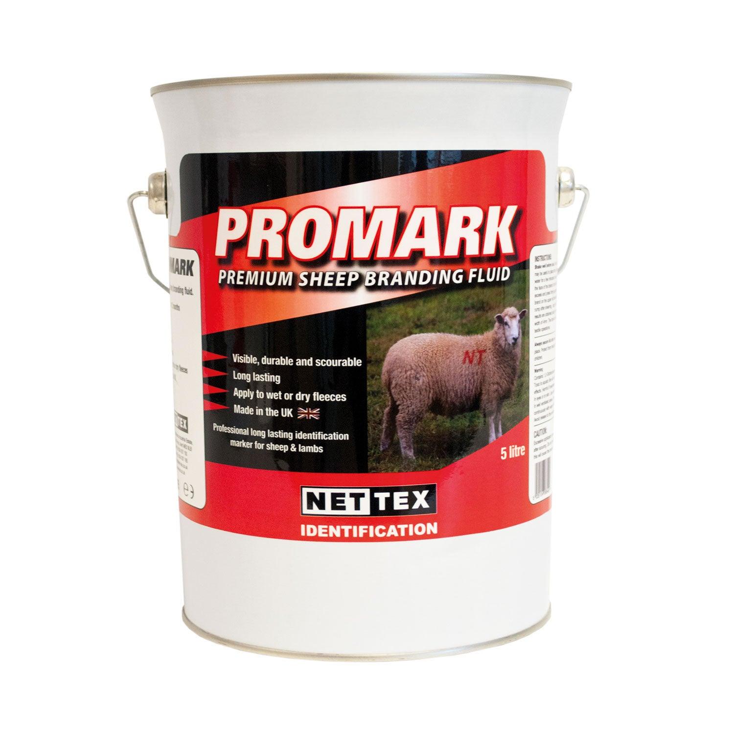 Nettex Promark Branding Fluid 5ltr Red - Ormskirk Pets