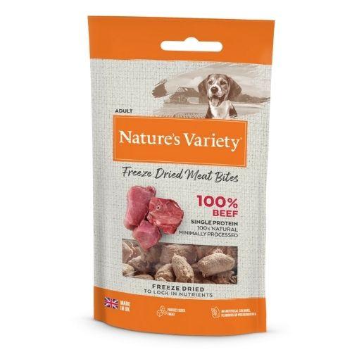 Natures Variety 100% Beef BITES 20g - Ormskirk Pets