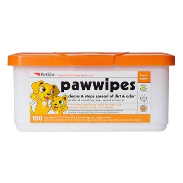 Petkin Paw Wipes 100pcs - Ormskirk Pets