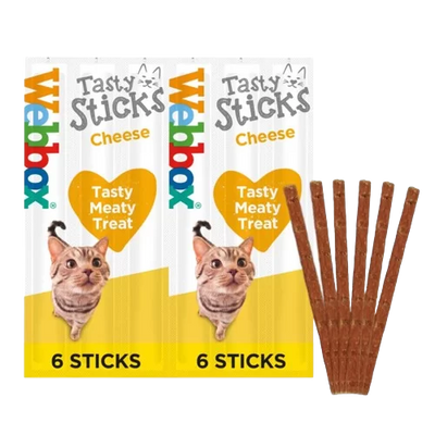 Webbox Cat Tasty Sticks Cheese 6pk