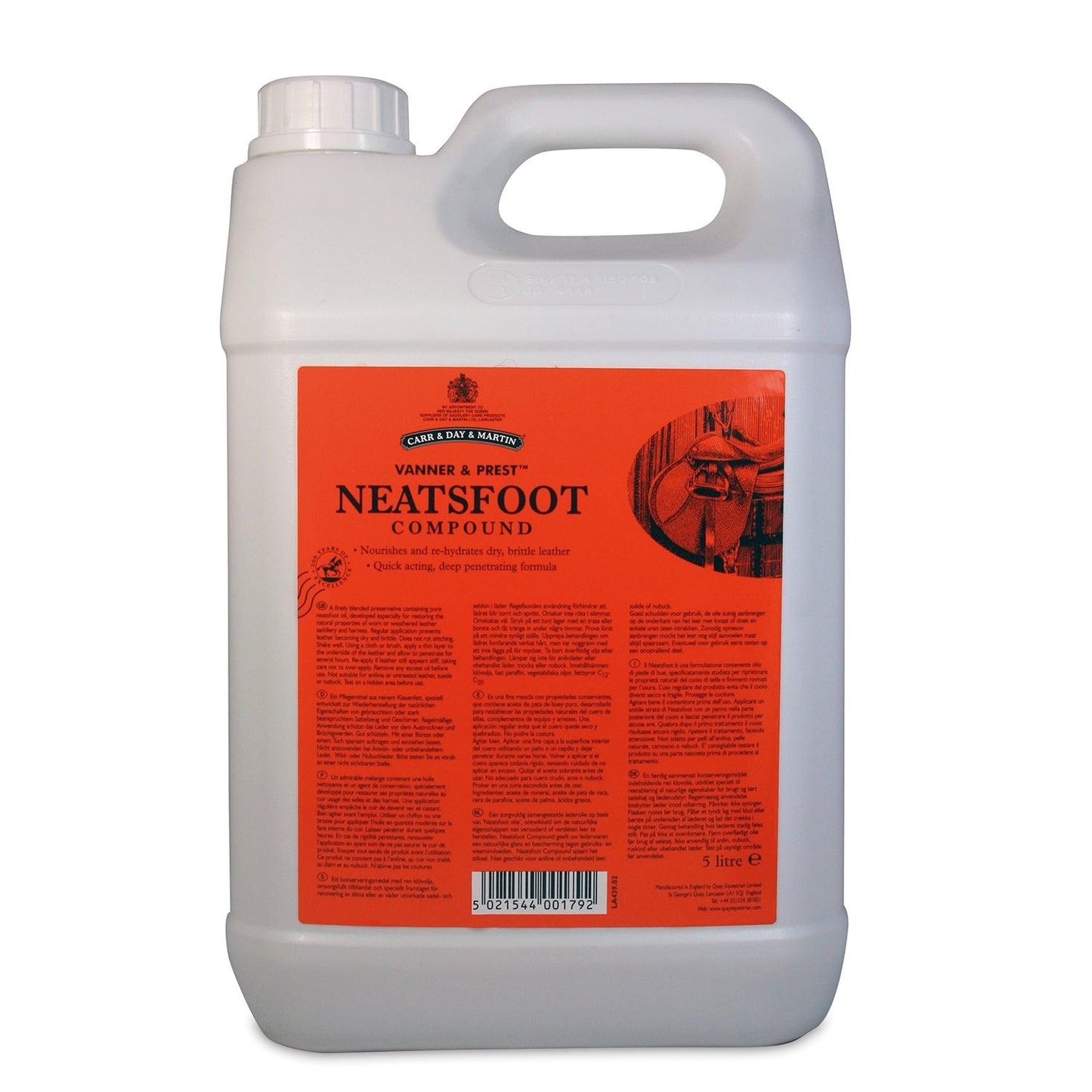 Carr & Day & Martin Neatsfoot Compound 5ltr - Ormskirk Pets