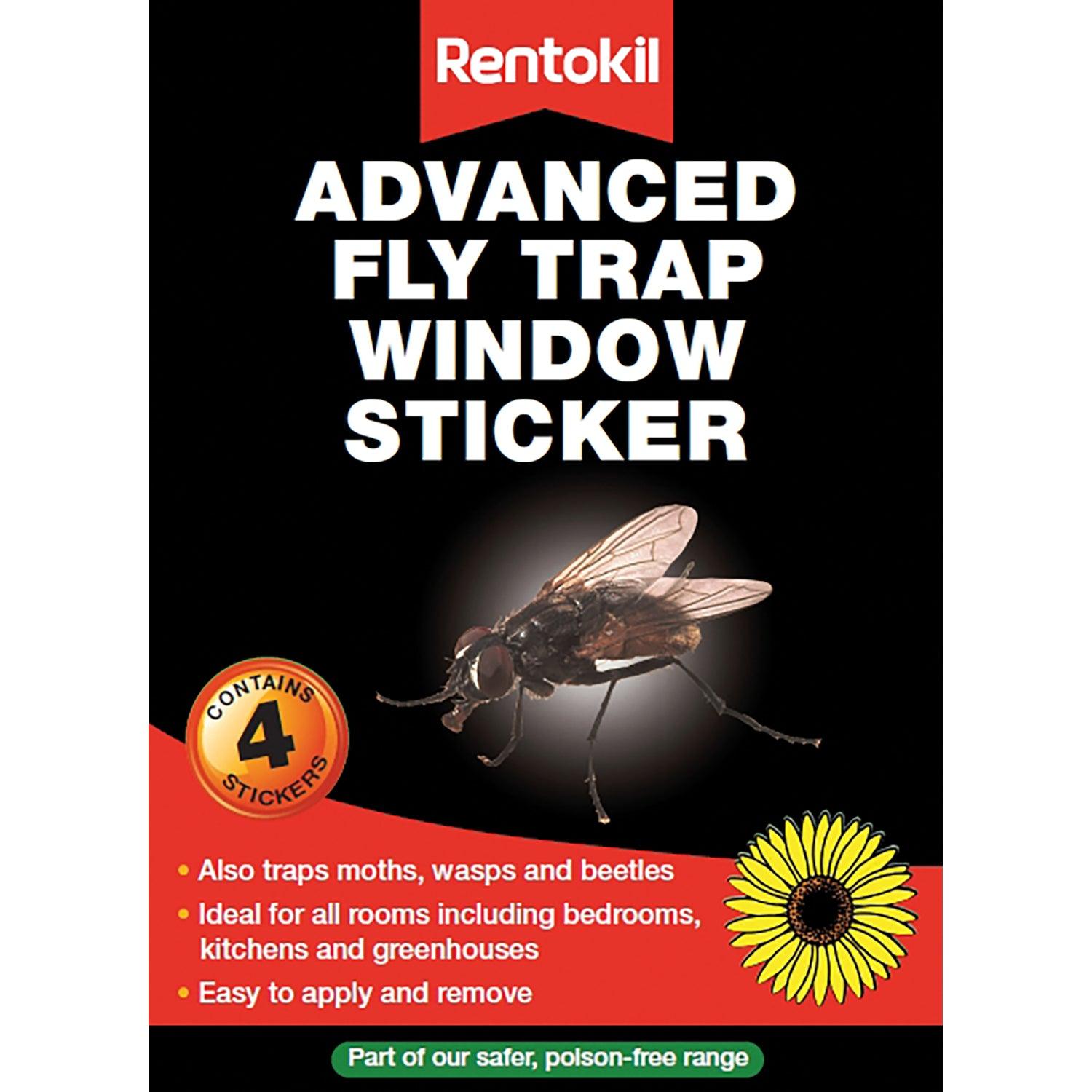 Rentokil Advanced Fly Trap Window Sticker 12 x 4 Pack - Ormskirk Pets