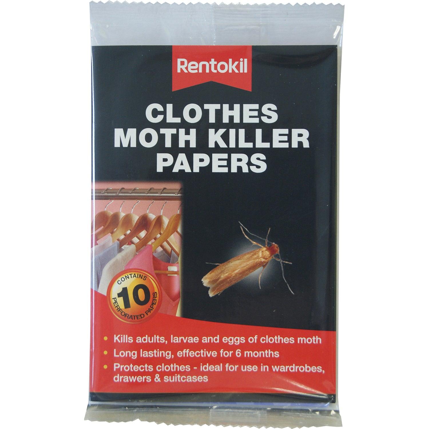 Rentokil Clothes Moth Killer Papers 10 Pack - Ormskirk Pets