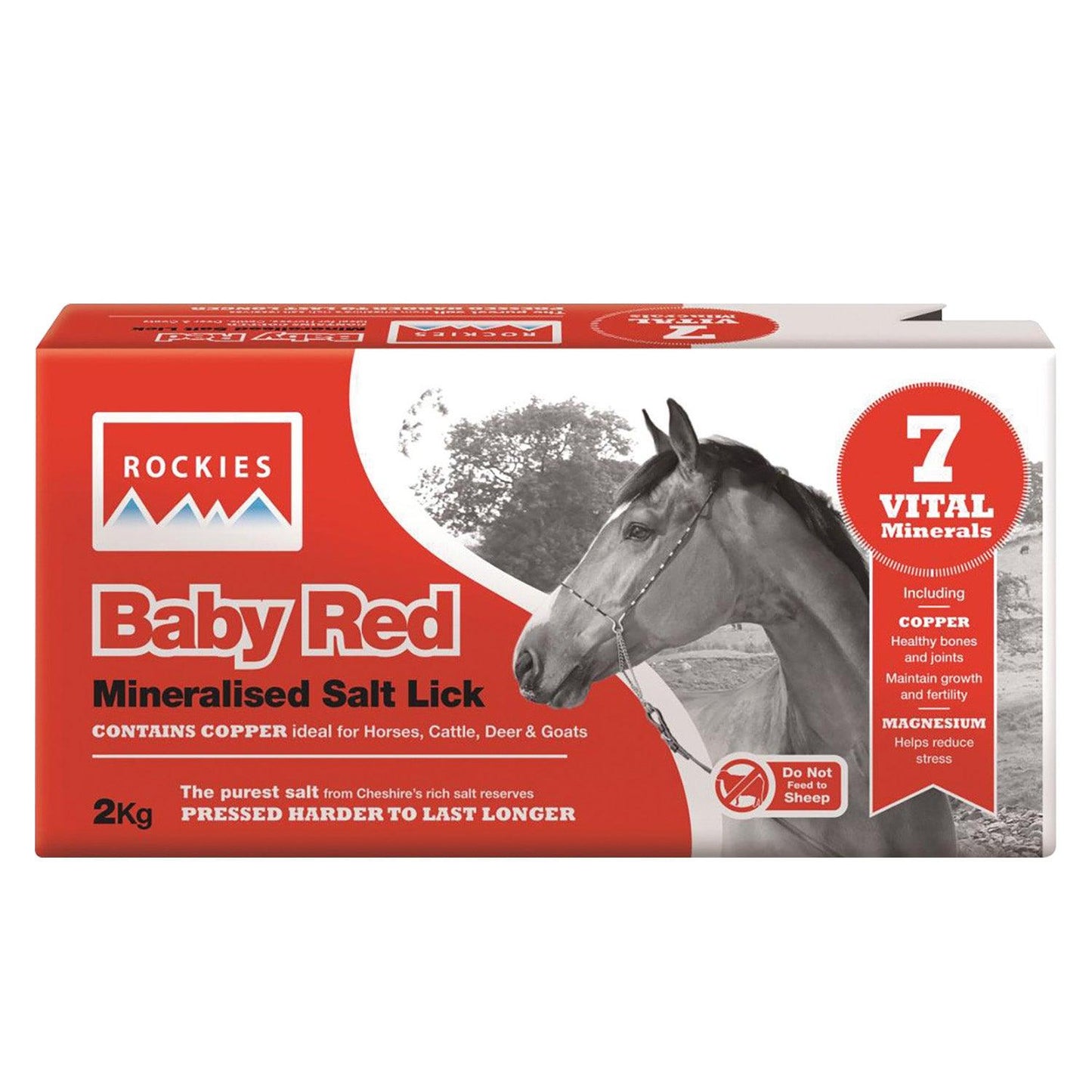 Rockies Baby Red Salt Lick 2Kg Red 10 Pack - Ormskirk Pets