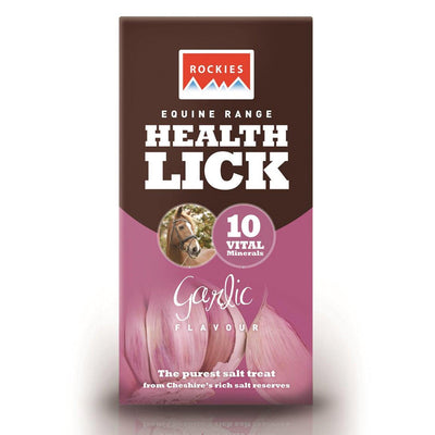 Rockies Health Lick 2Kg Garlic 10 Pack - Ormskirk Pets