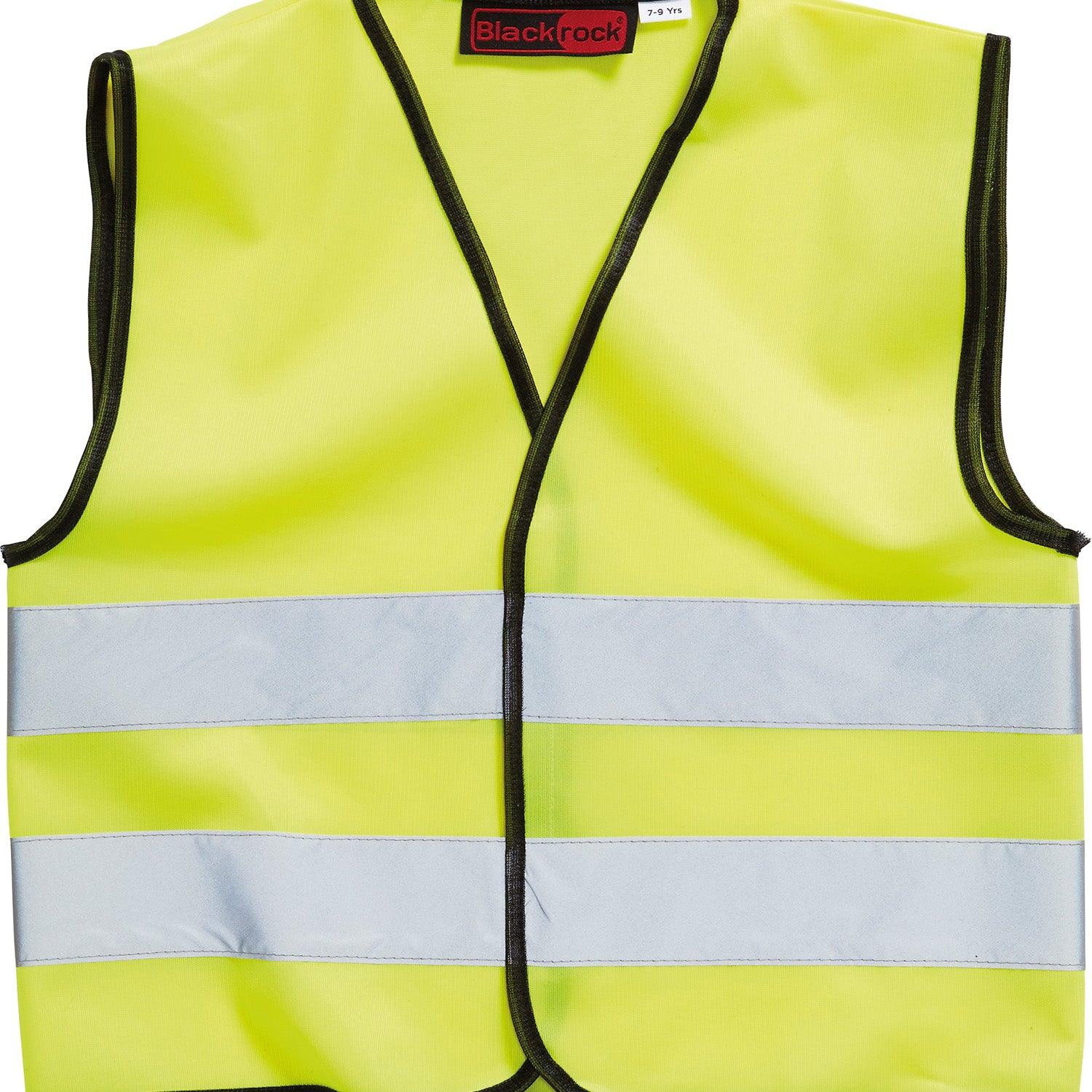 Blackrock Hi-Viz Waistcoat Sleeveless Child 10-12Yrs Yellow - Ormskirk Pets