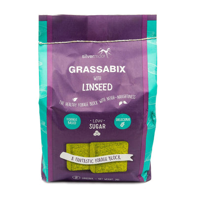 SILVERMOOR GRASSABIX WITH LINSEED  1 KG X TWIN PACK