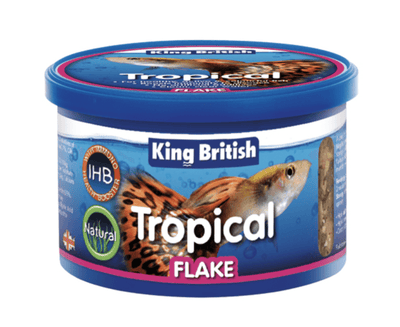 King British Tropical Fish Flake Food, 55g - Ormskirk Pets