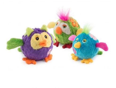 Ancol Bouncing Flower Birds 7cm Dog Toy