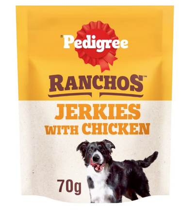 PEDIGREE RANCHOS JERKIES CHICKEN 70g ONE BAG