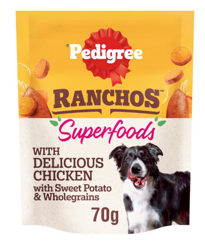 PEDIGREE RANCHOS SUPERFOODS CHICKEN 70g ONE BAG