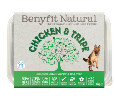 Benyfit Natural Chicken & Tripe 1KG