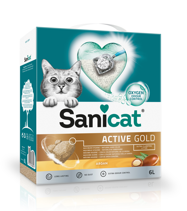 Sanicat Active Gold Argon Cat Litter 6L