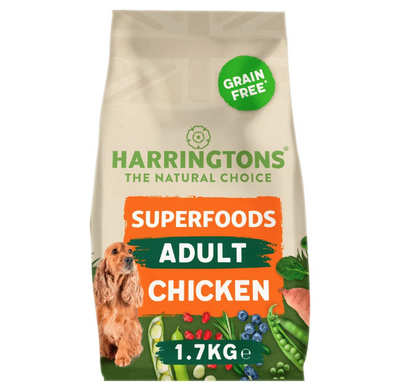 HARRINGTONS COMPLETE  ADULT DOG SUPERFOODS GRAIN FREE CHICKEN & VEG 1.7KG