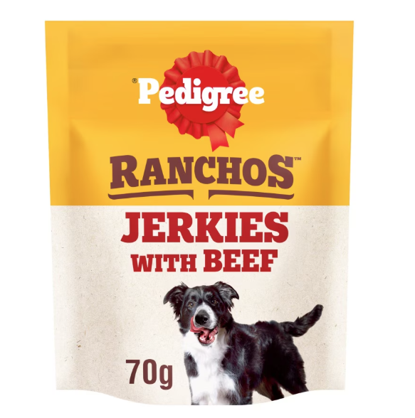 PEDIGREE RANCHOS JERKIES BEEF 70g ONE BAG